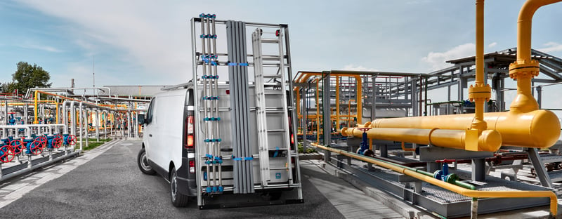 Sistema tetto Space UP: L'innovativo portascale per furgoni